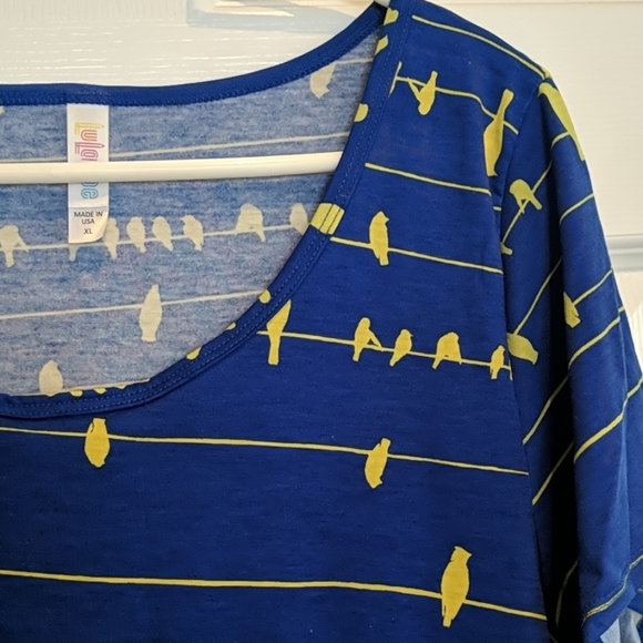 Lularoe Classic Tee XL birds - Picture 2 of 3